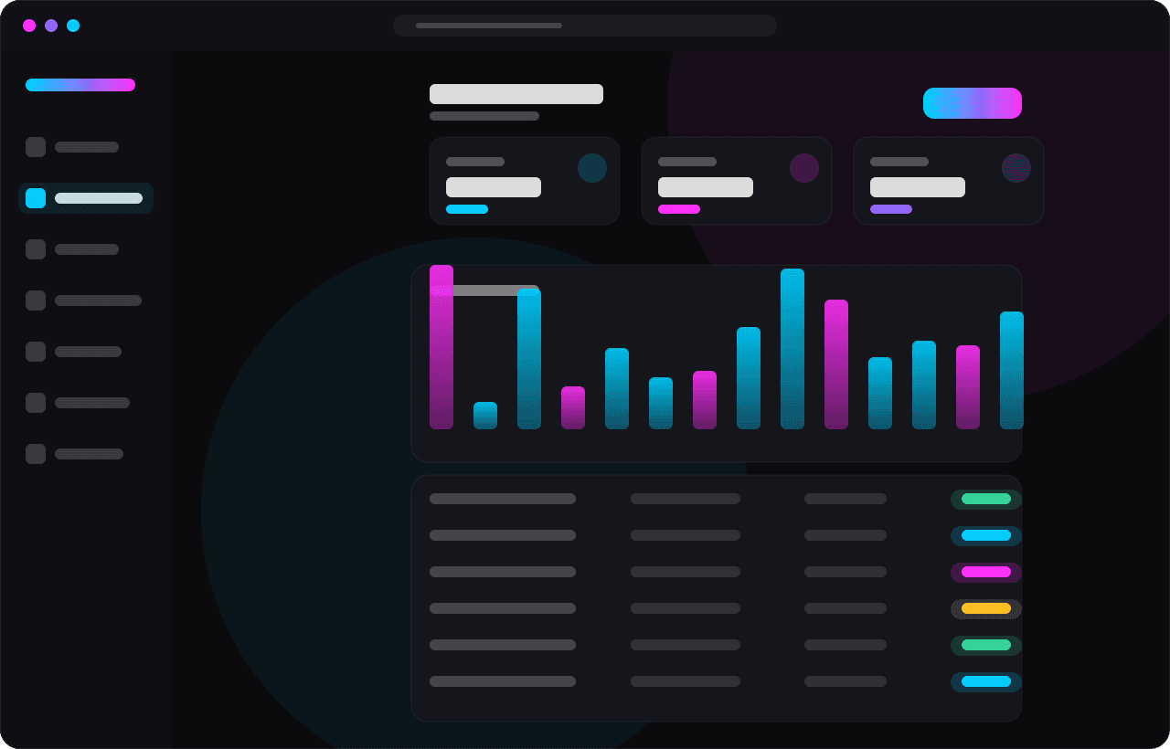 MiaOS dashboard — bookings, performance, and earnings at a glance