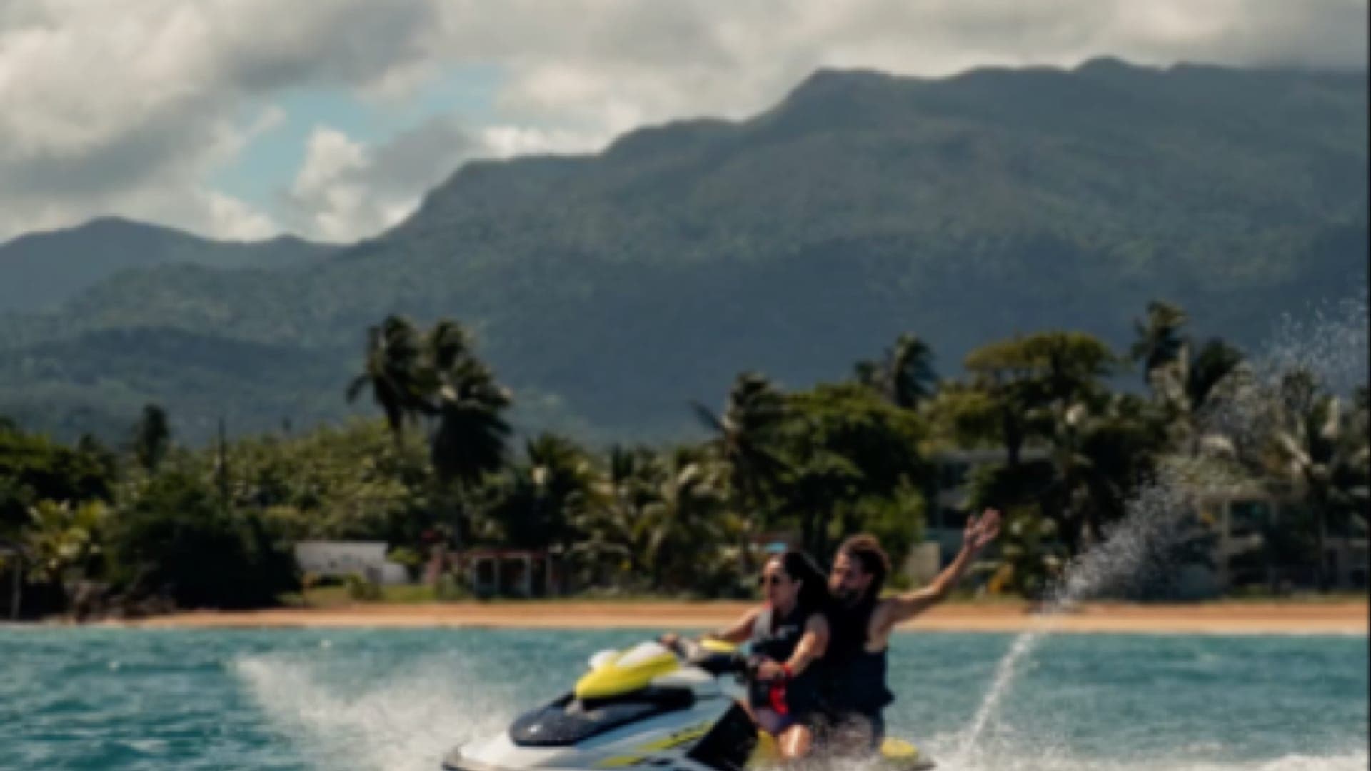 Jet ski ride along the coast